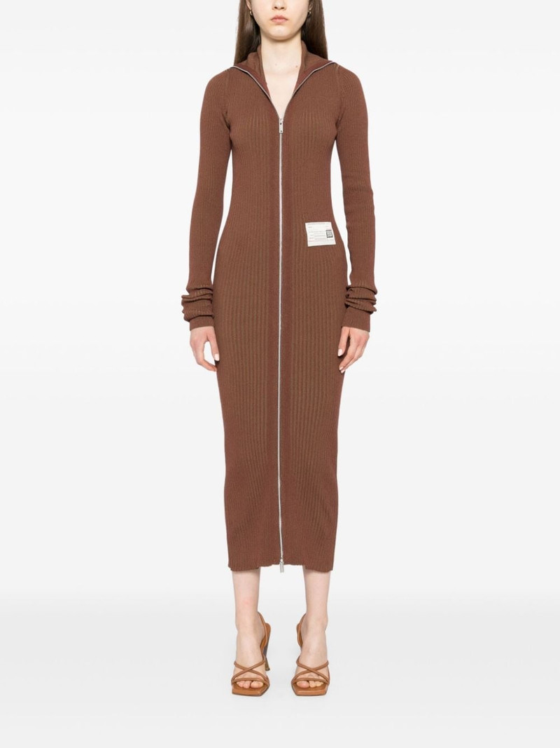 Maison MIHARAYASUHIRO zip up kitted maxi dress outlook