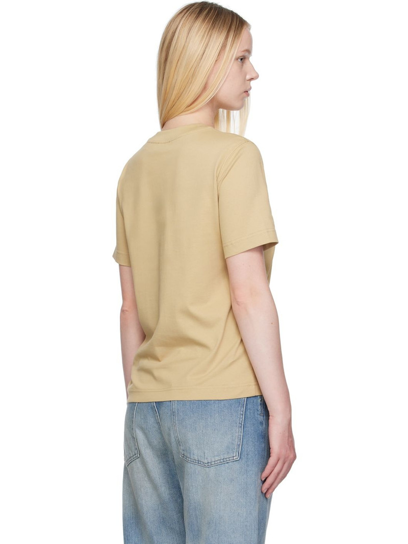 Tan Knight Stamp Cotton T-shirt 3