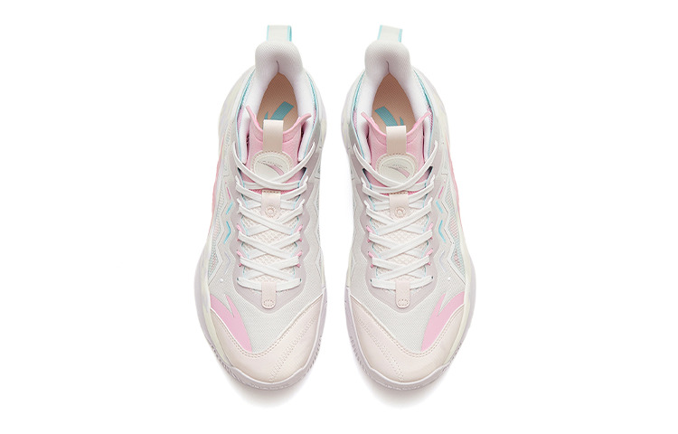 ANTA Magic Cement Bubble Outfield Basketball Shoes 'White Pink' 912321610S-3 - 3