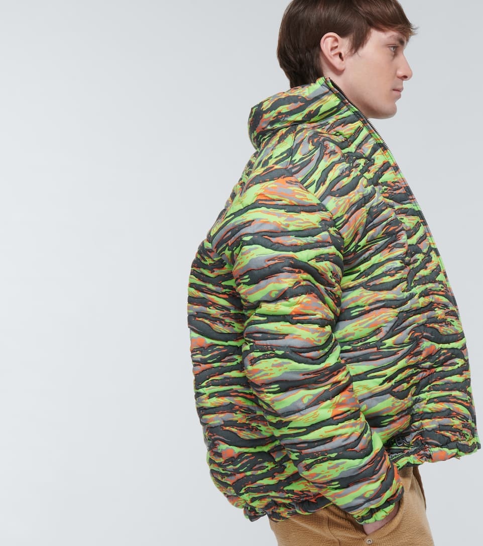 Camouflage quilted cotton jacket - 5