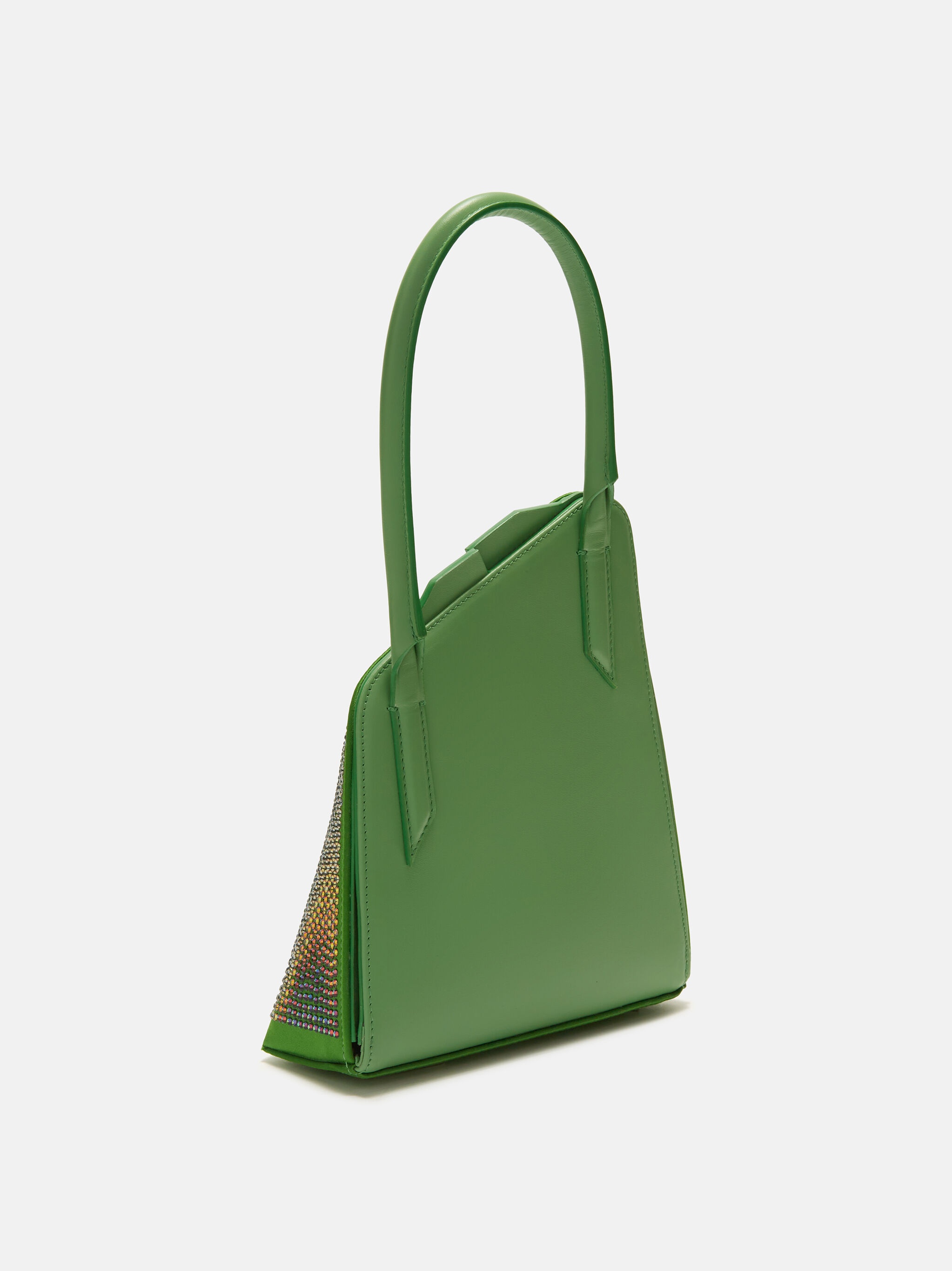 ''SUNSET'' CRYSTAL AND LIME SHOULDER BAG - 3