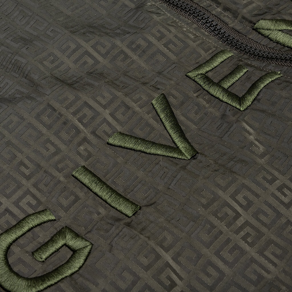 GIVENCHY GARMENT DYE EMBROIDERED JACKET - MILITARY GREEN - 3