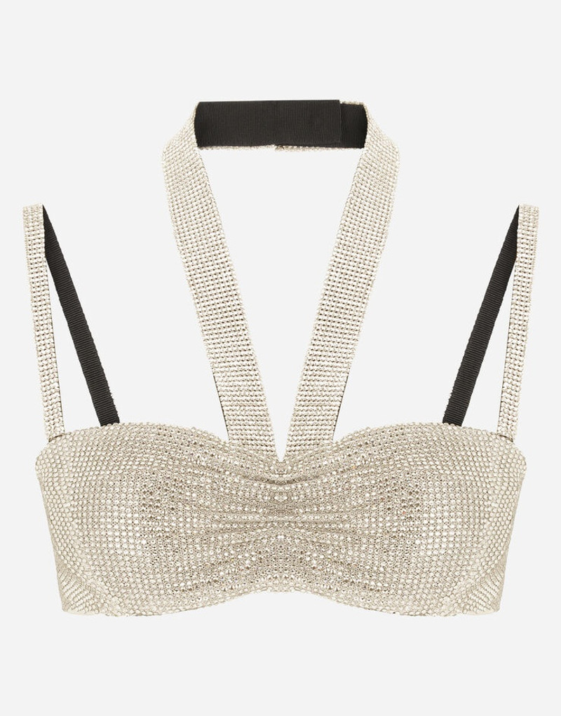 Crystal mesh bandeau top 1