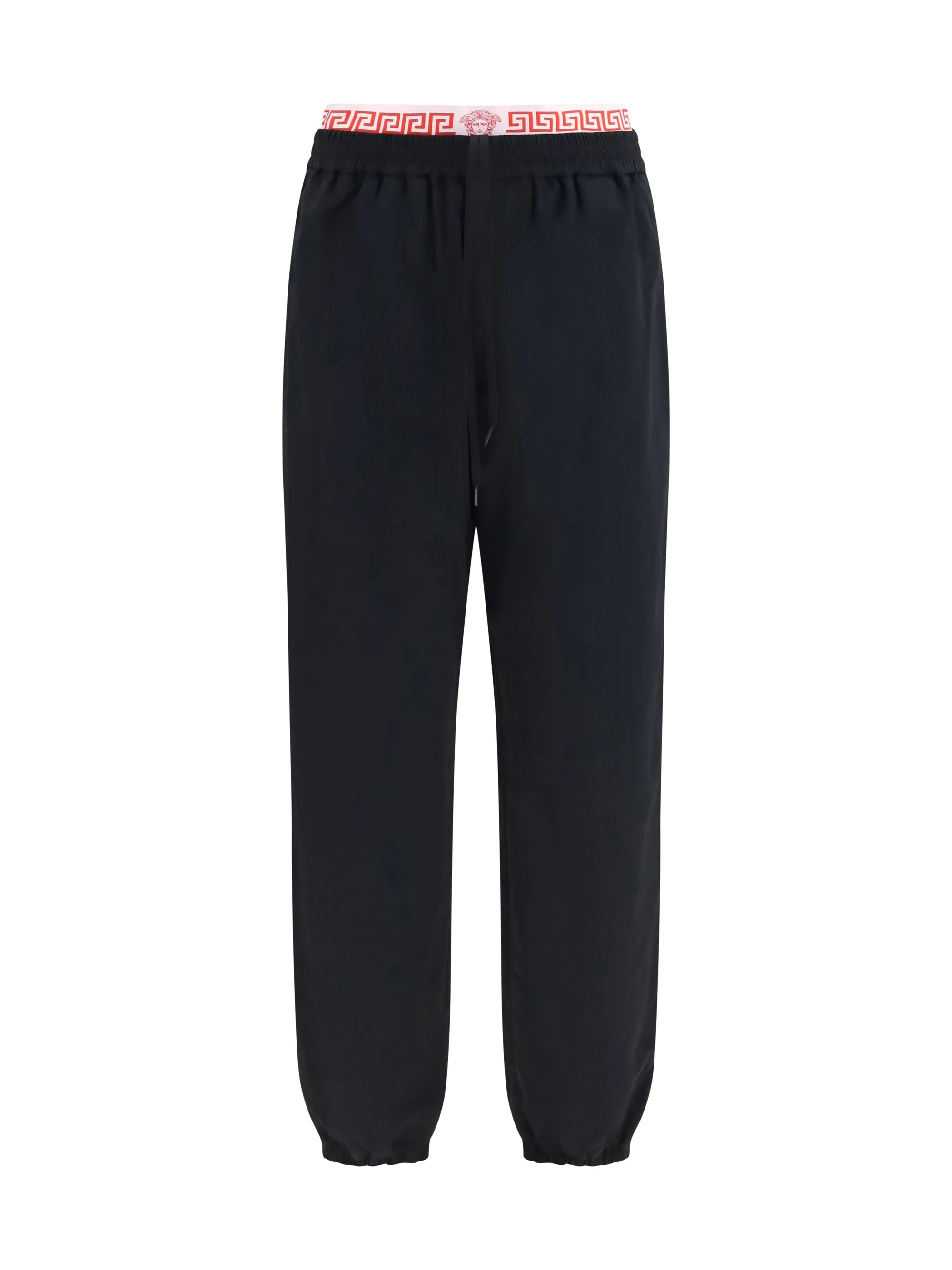 Versace Nylon Jogger Pants Black Men - 1