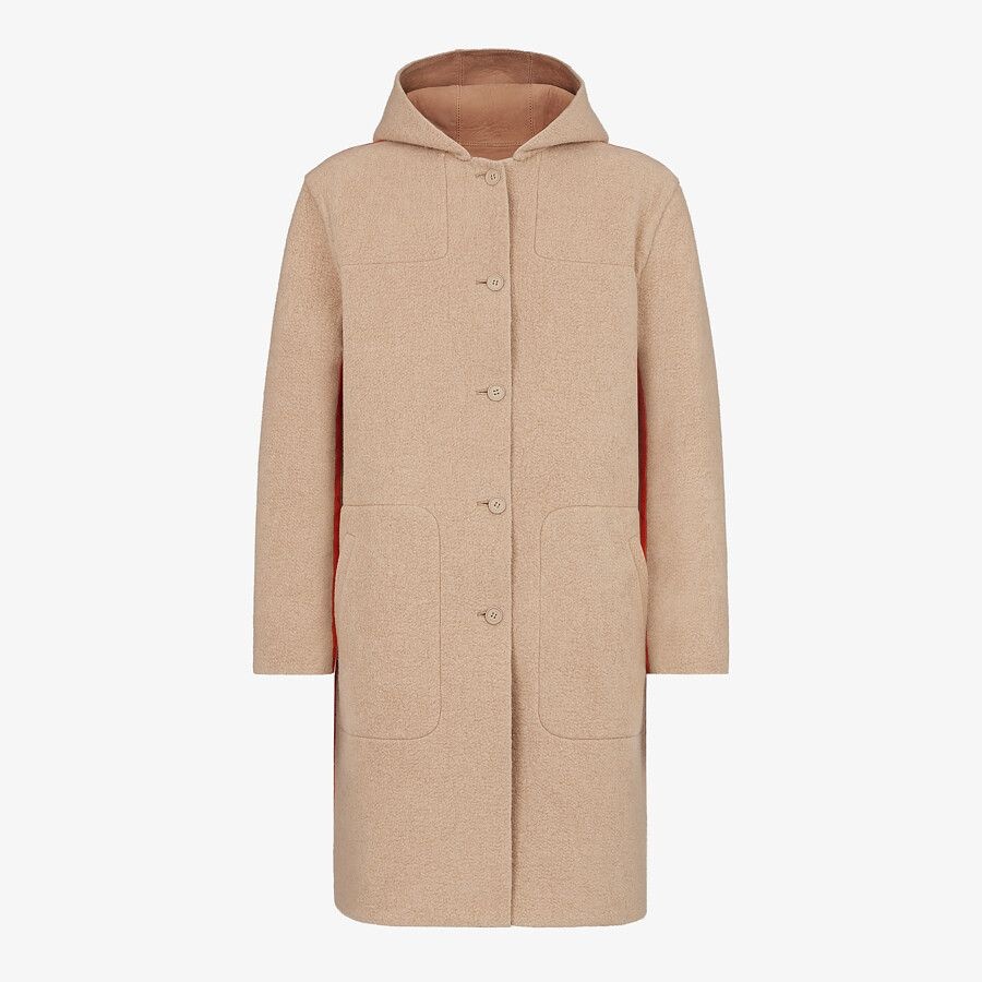 Beige suede coat - 4