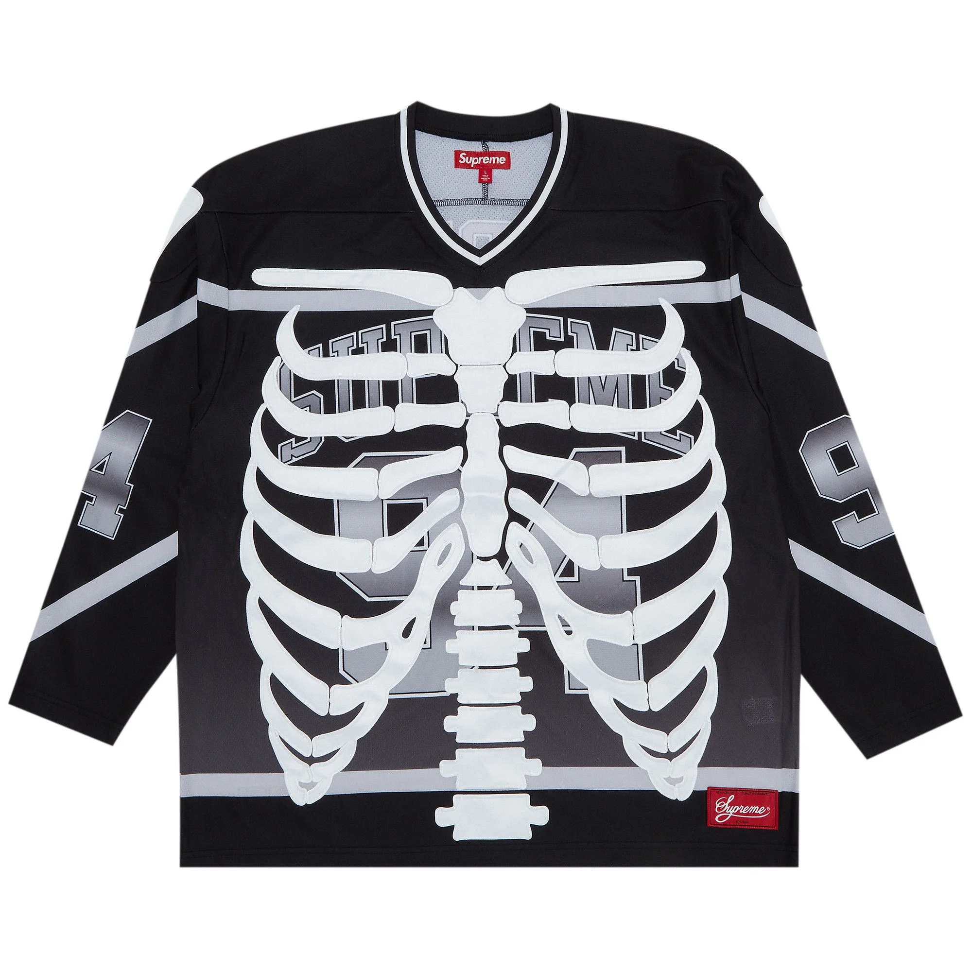 Supreme Bones Hockey Jersey 'Black' - 1