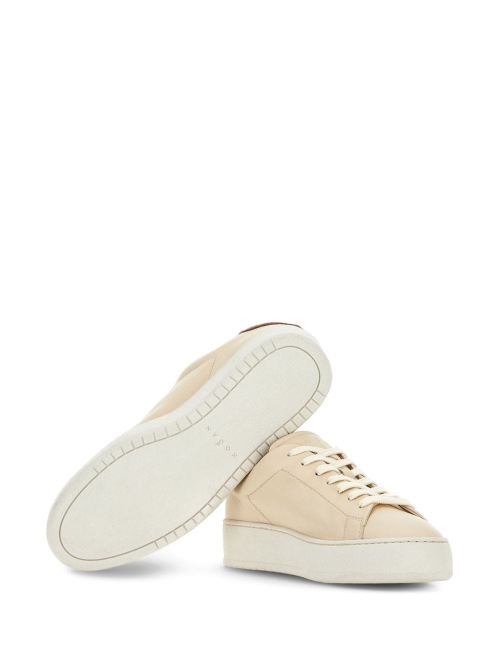 H672 lace-up leather sneakers - 4