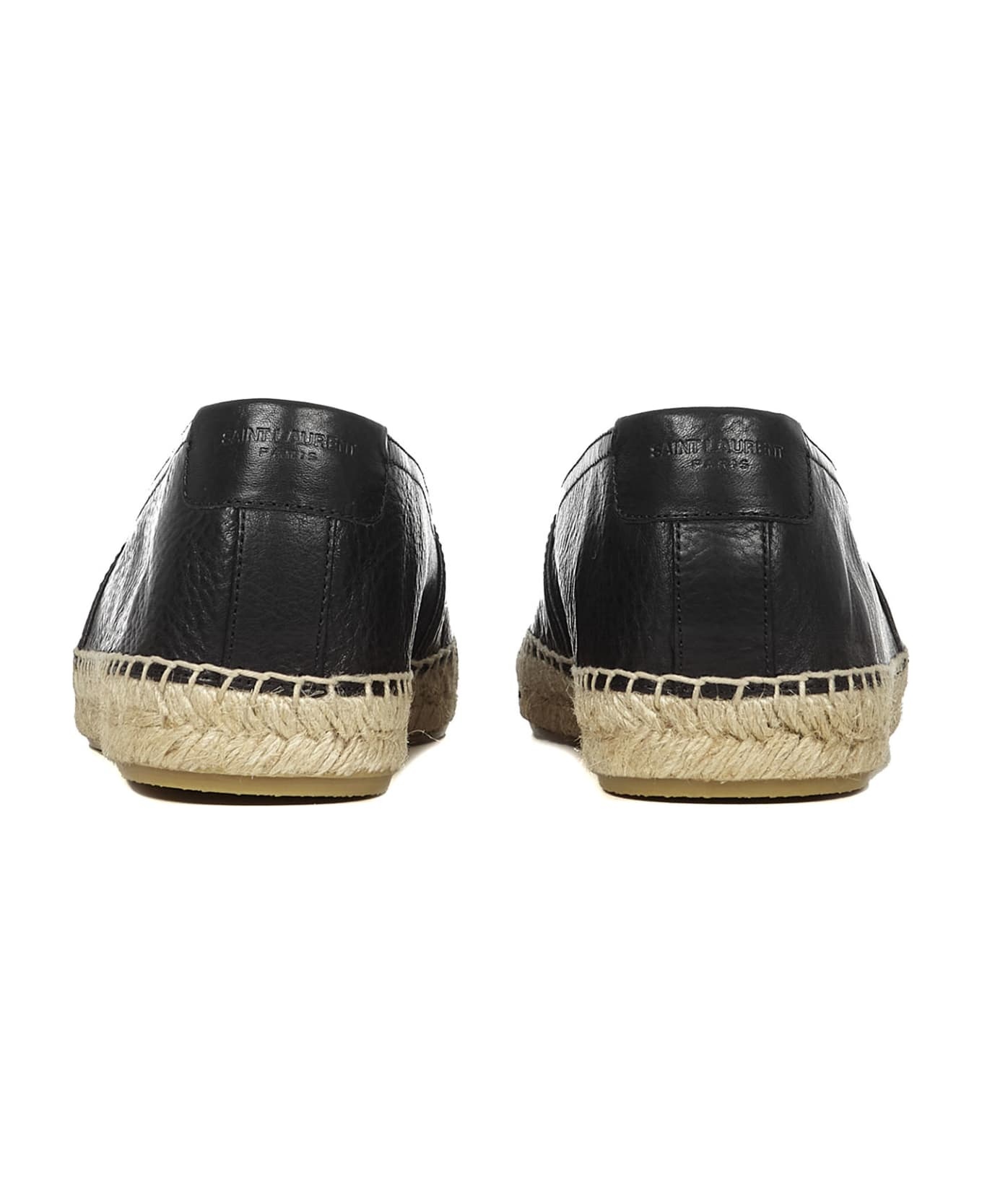 Leather Espadrilles With Embroidered Monogram - 4