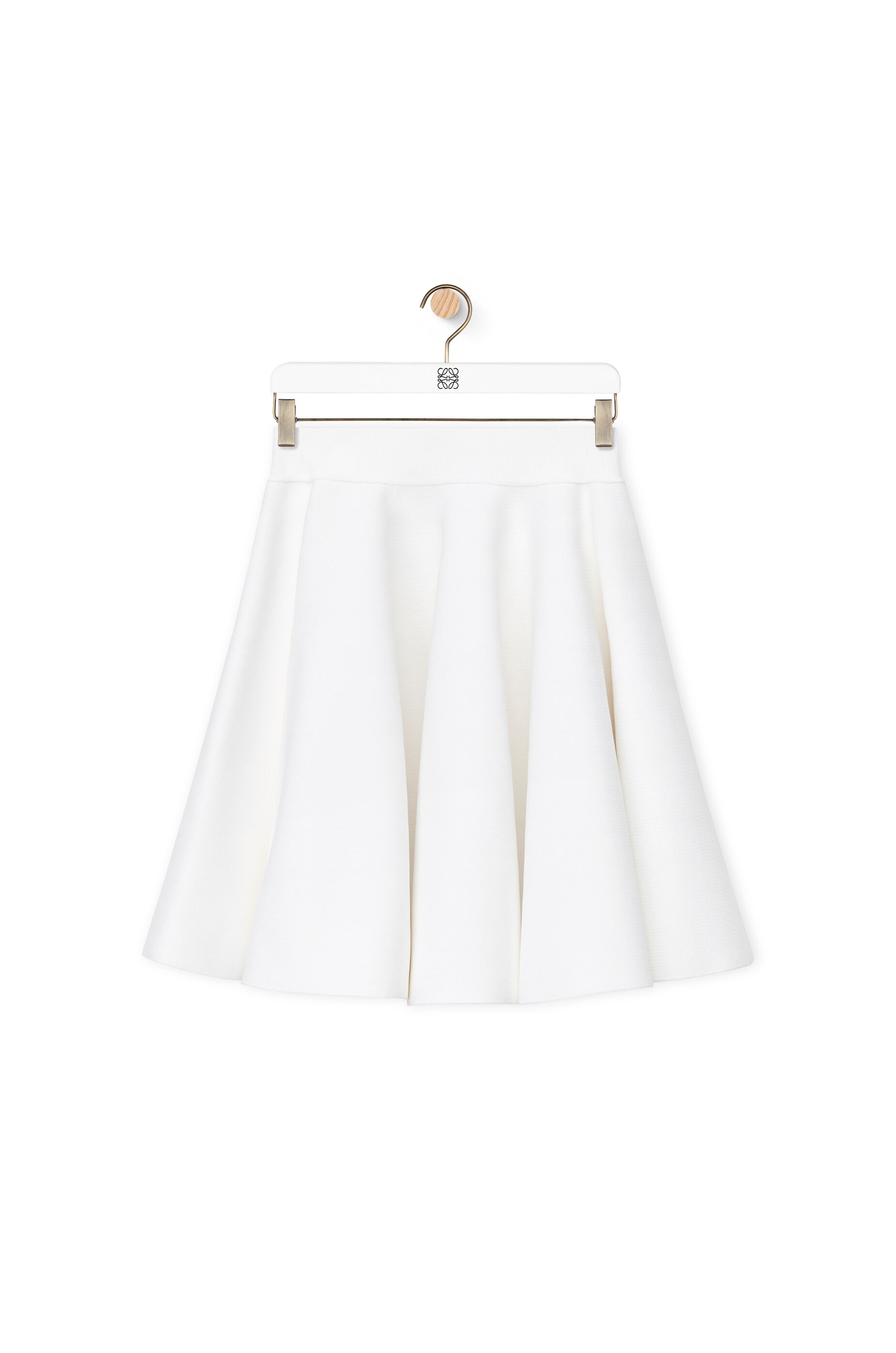 Short skirt in compact viscose blend - 1