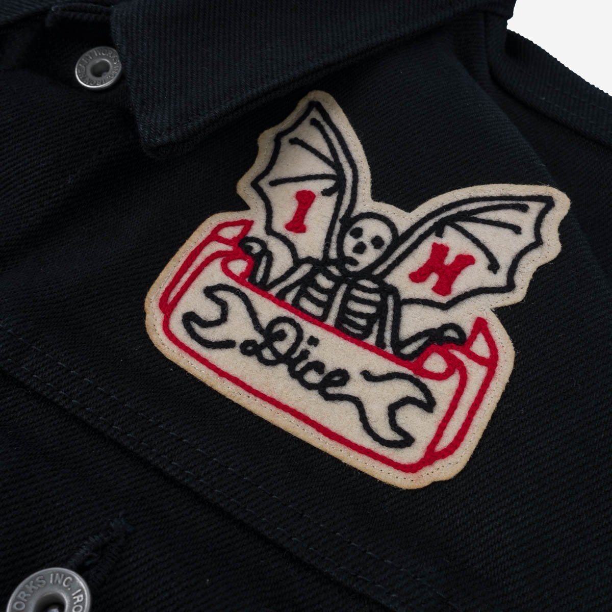IHV-IHxDM-01 Iron Heart x DicE x Giulio Miglietta Collaboration 21oz Non-Fade Denim Type III Vest wi - 15
