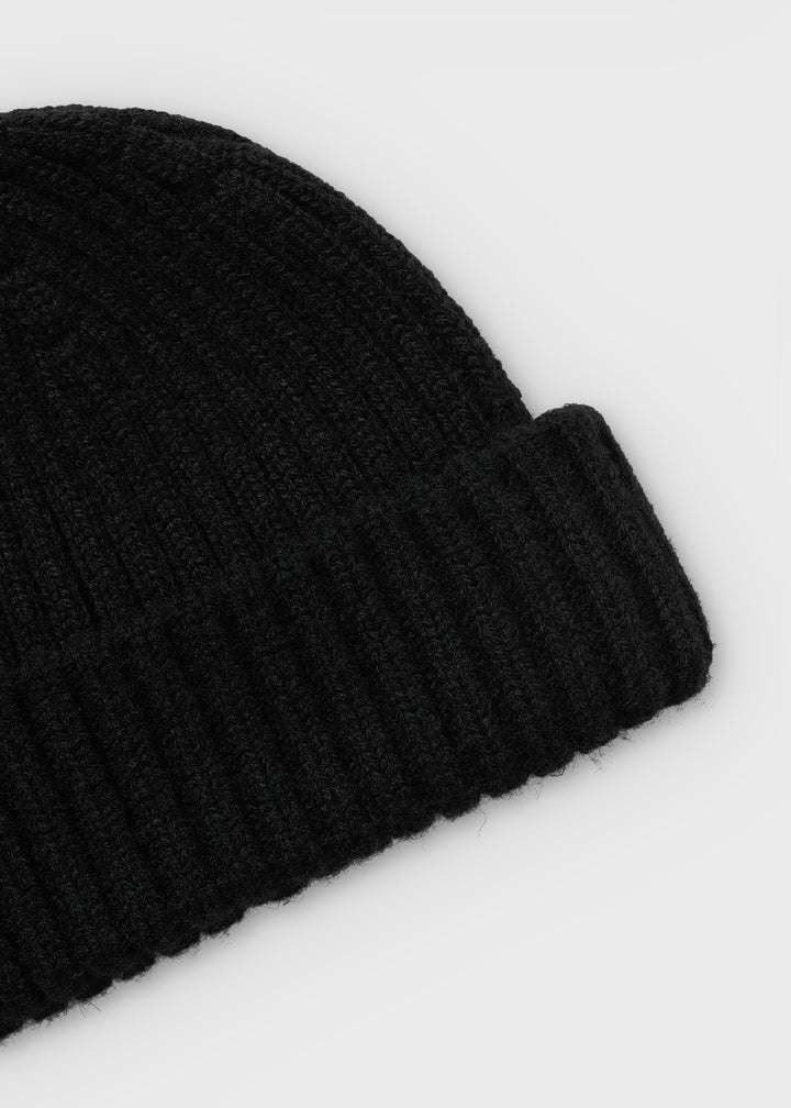 Chunky brim beanie black - 4