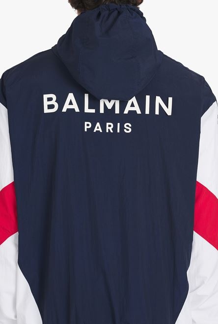 HIGH SUMMER CAPSULE - Navy blue, white and red nylon jacket - 9