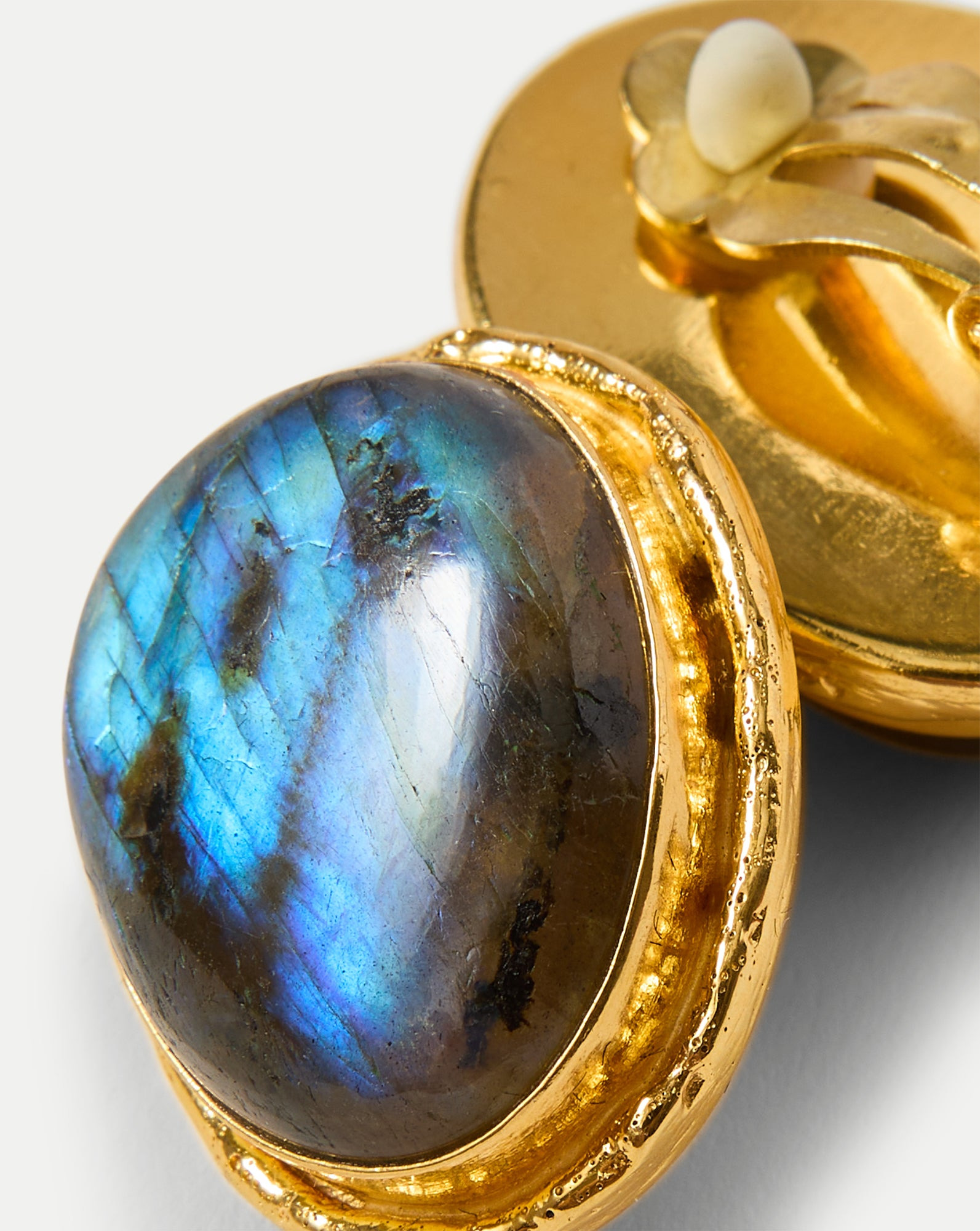 MACAROON LABRADORITE EARRING - 4