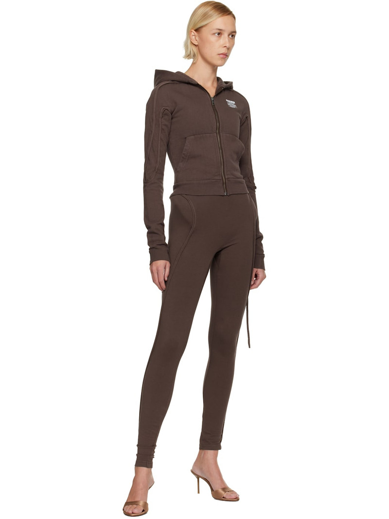 OTTOLINGER Brown Fitted Zip Hoodie outlook