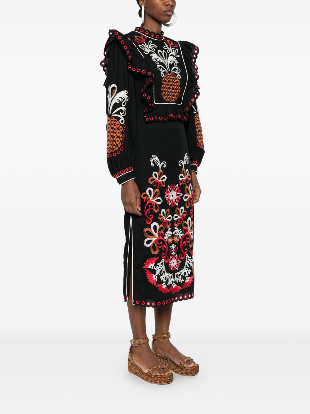 Cashew Mandala Richilieu maxi dress - 3