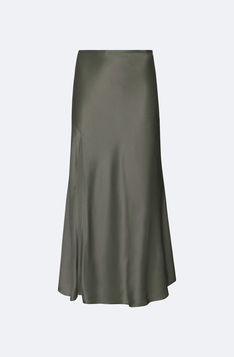 Satin Bias Midi Skirt 1