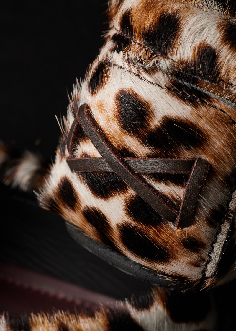 Women's 'Sonna' Leopard Print Faux Pony Moccasins 8