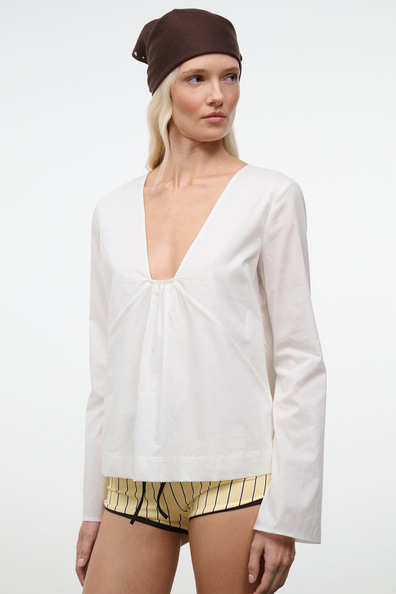 STAUD VIVI TOP IVORY 1