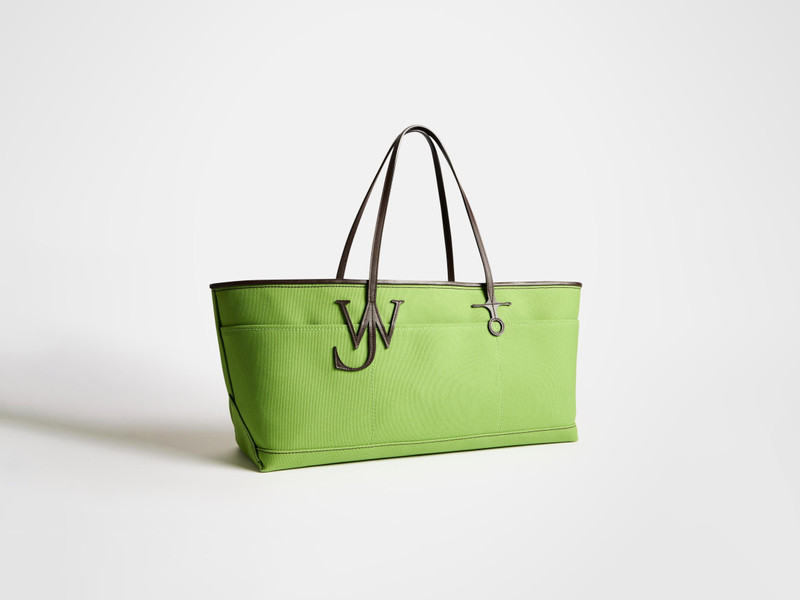 STRETCH ANCHOR CANVAS TOTE IN GREEN 4