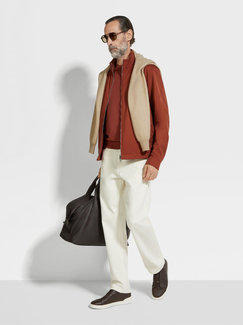 ZEGNA MOTORIN 100CC MICROFIBER BLOUSON outlook