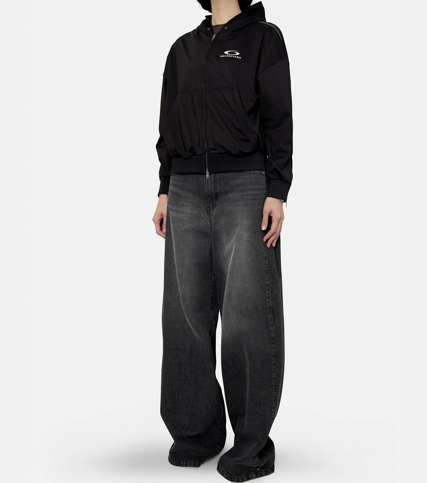 Zipped Zip-Up Hoodie - 4