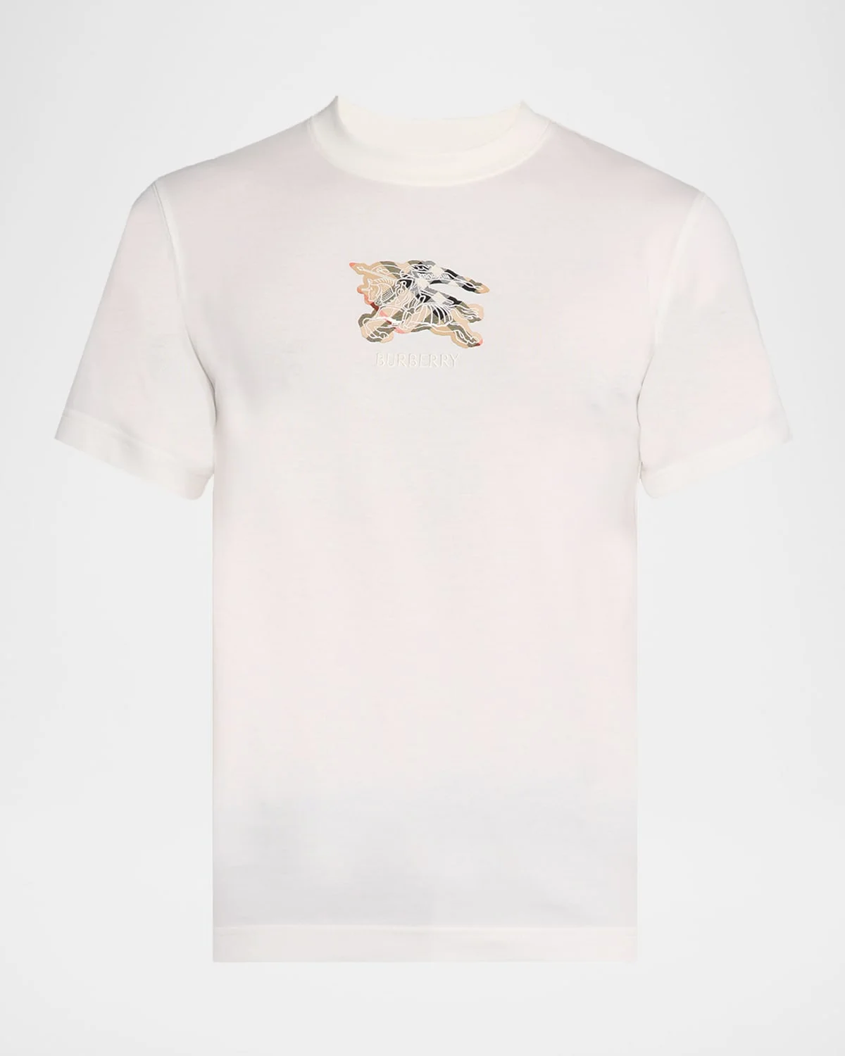 Men's Embroidered EKD Check Logo Slim-Fit Cotton T-Shirt - 1