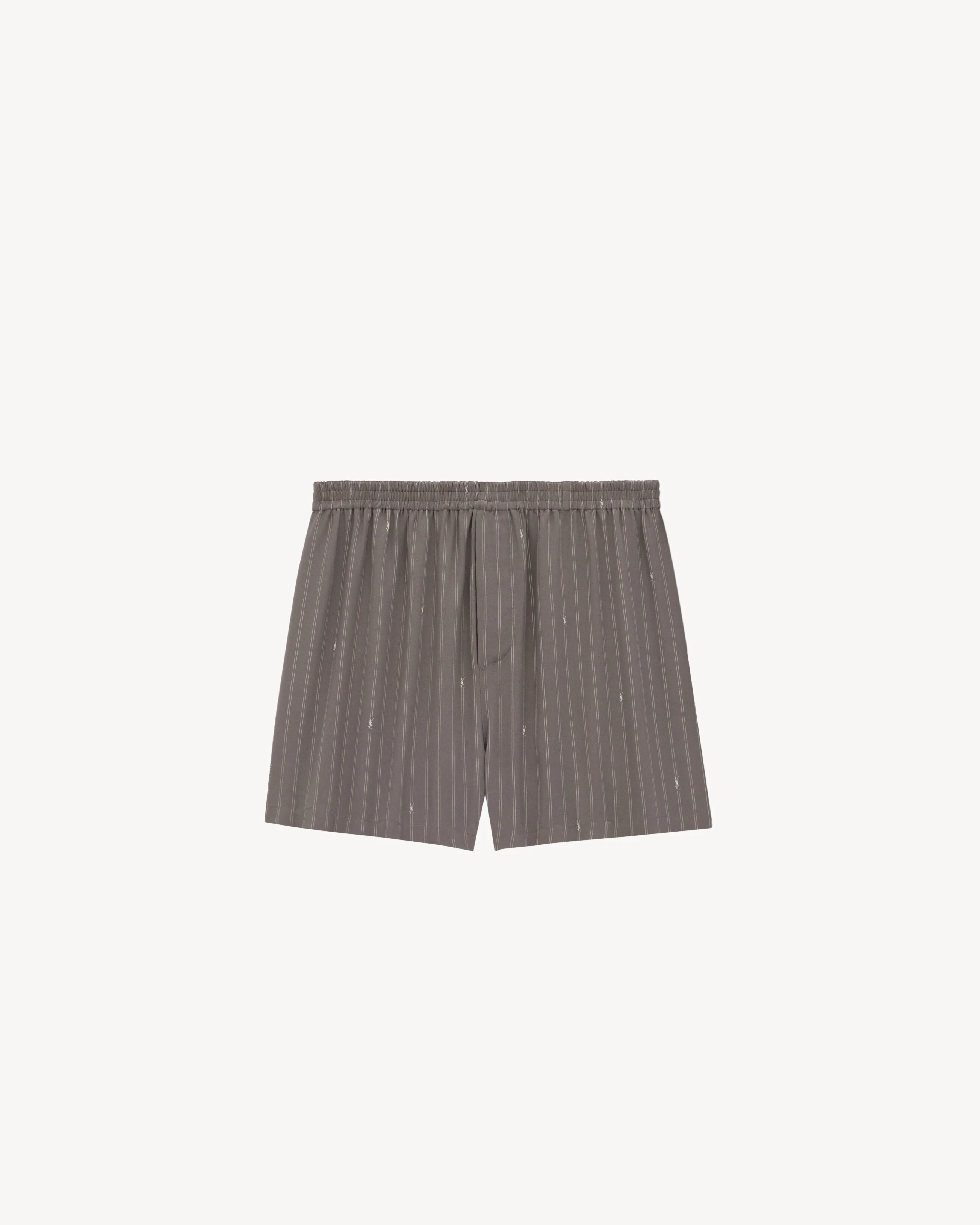 CASSANDRE SHORTS IN STRIPED SILK CREPE DE CHINE - 1