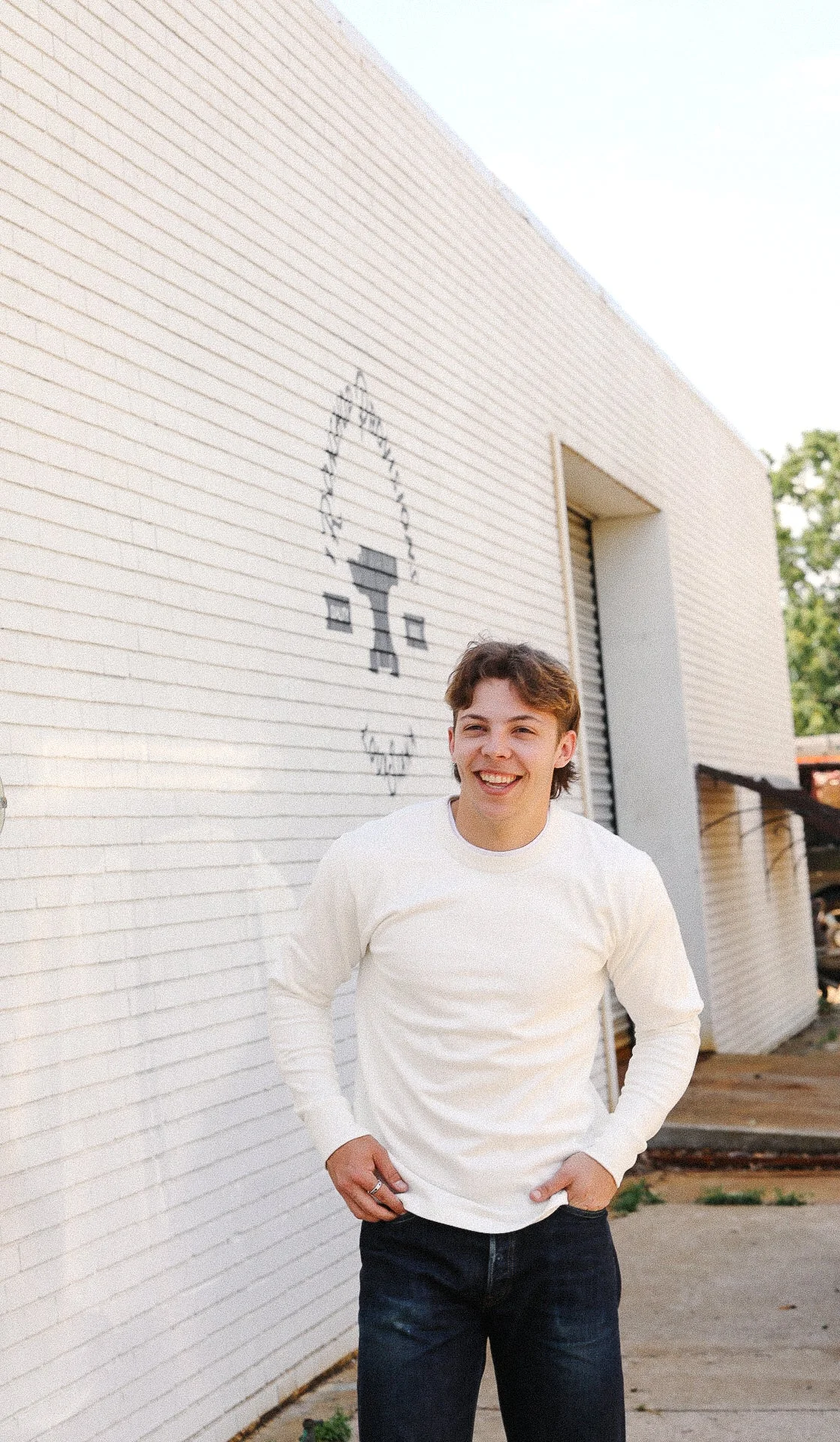 11OZ COTTON KNIT CREW NECK SWEATER- WHITE IHTL-1501-WHT - 1