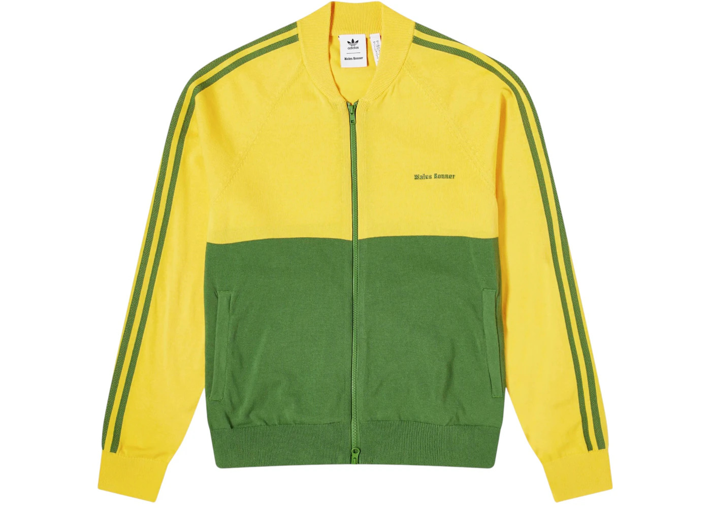 adidas x Wales Bonner Knit Track Top Bold Gold/Crew Green - 1