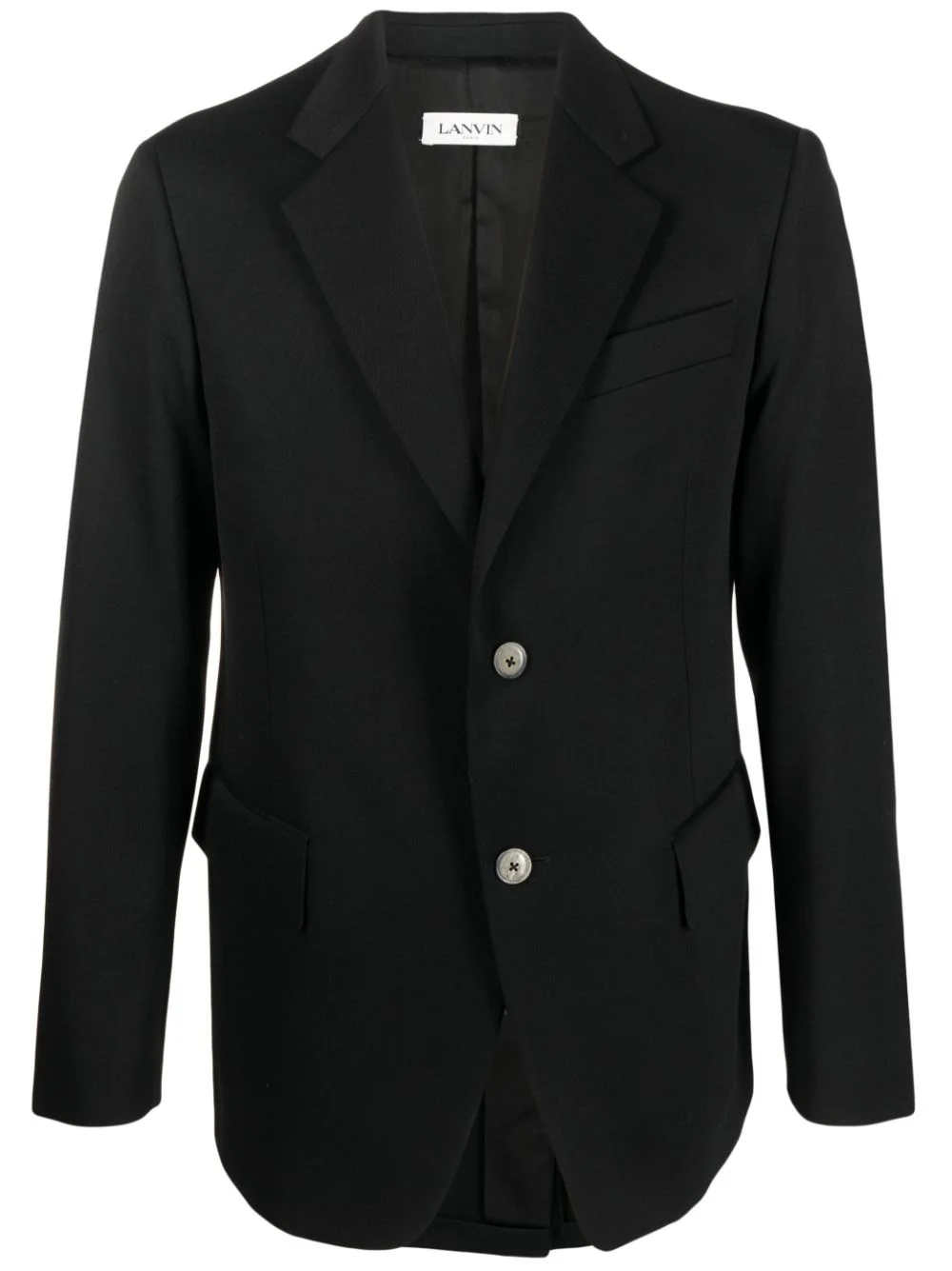 single-breasted wool blazer - 1