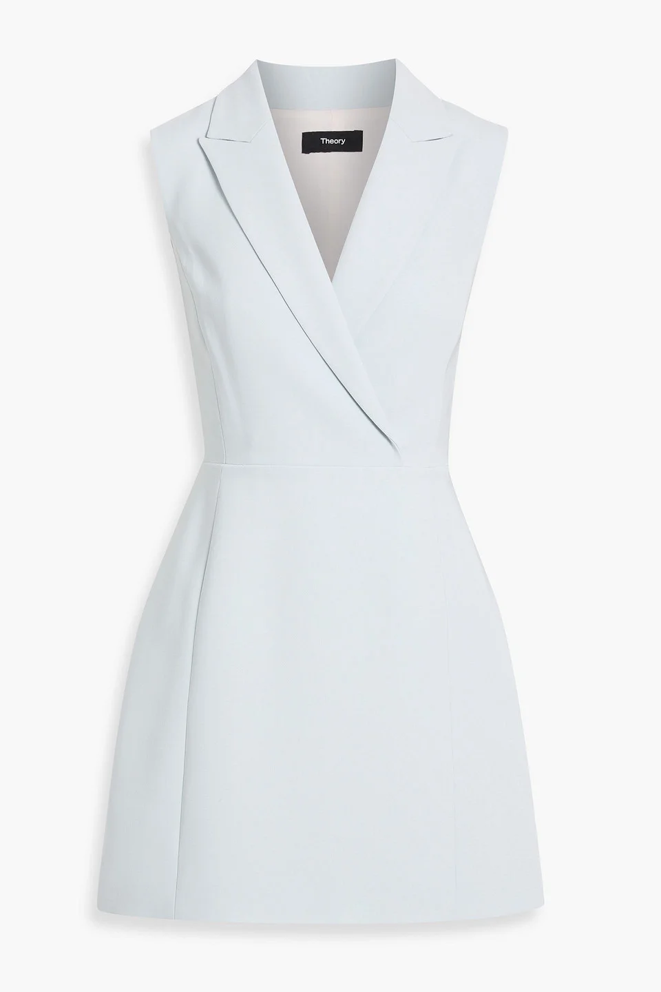 Wrap-effect crepe mini dress - 1