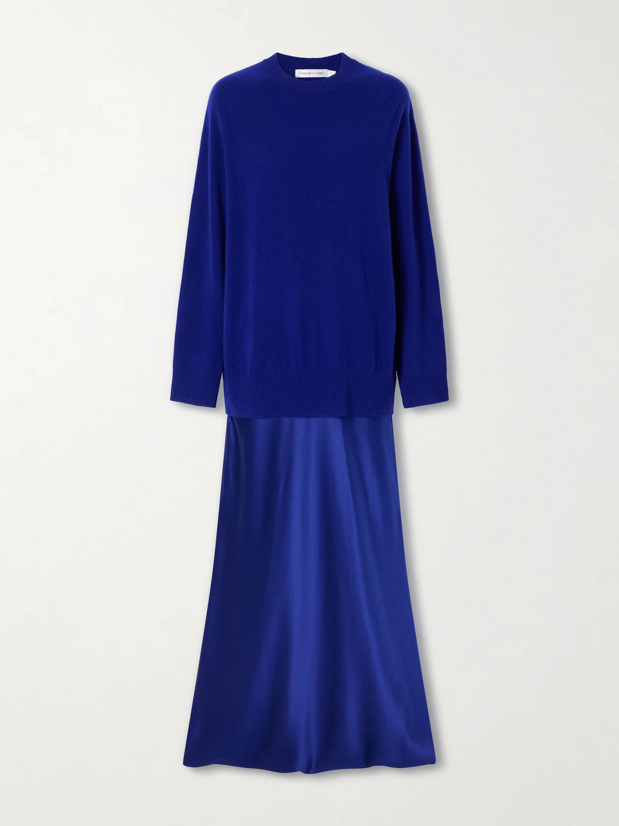 Monument Cashmere And Silk-satin Maxi Dress - 1