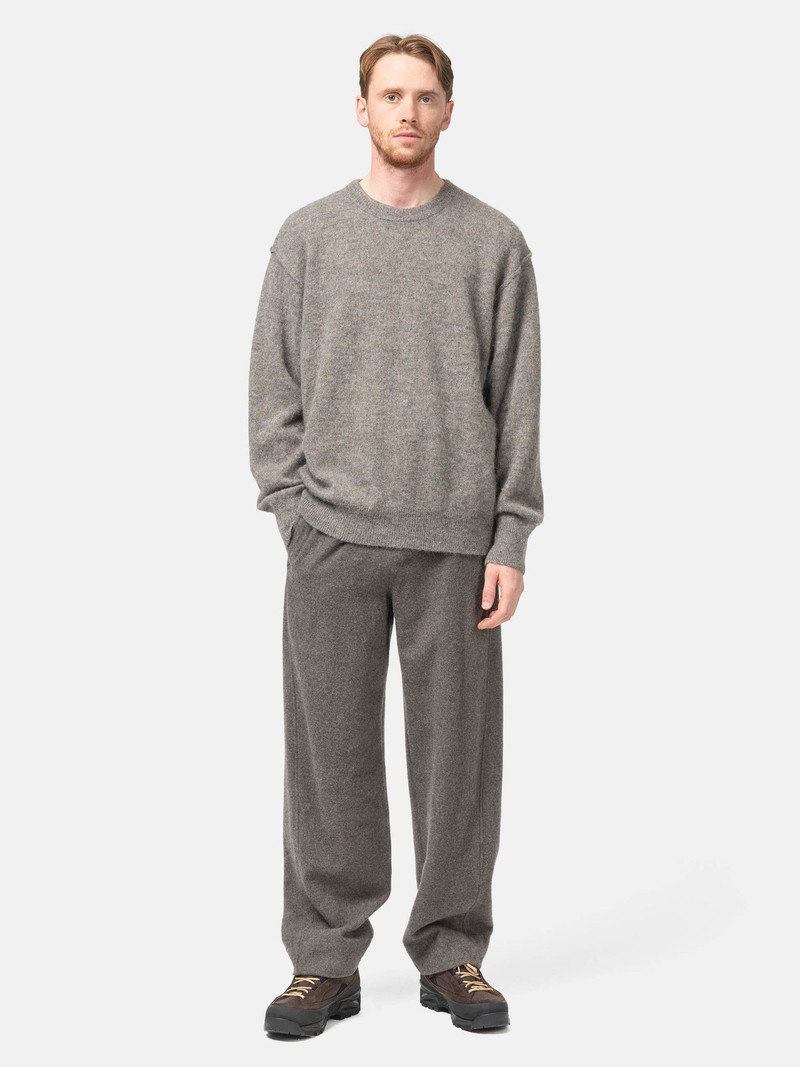 ssstein Wool/Alpaca Knit Crew Neck LS Greige outlook