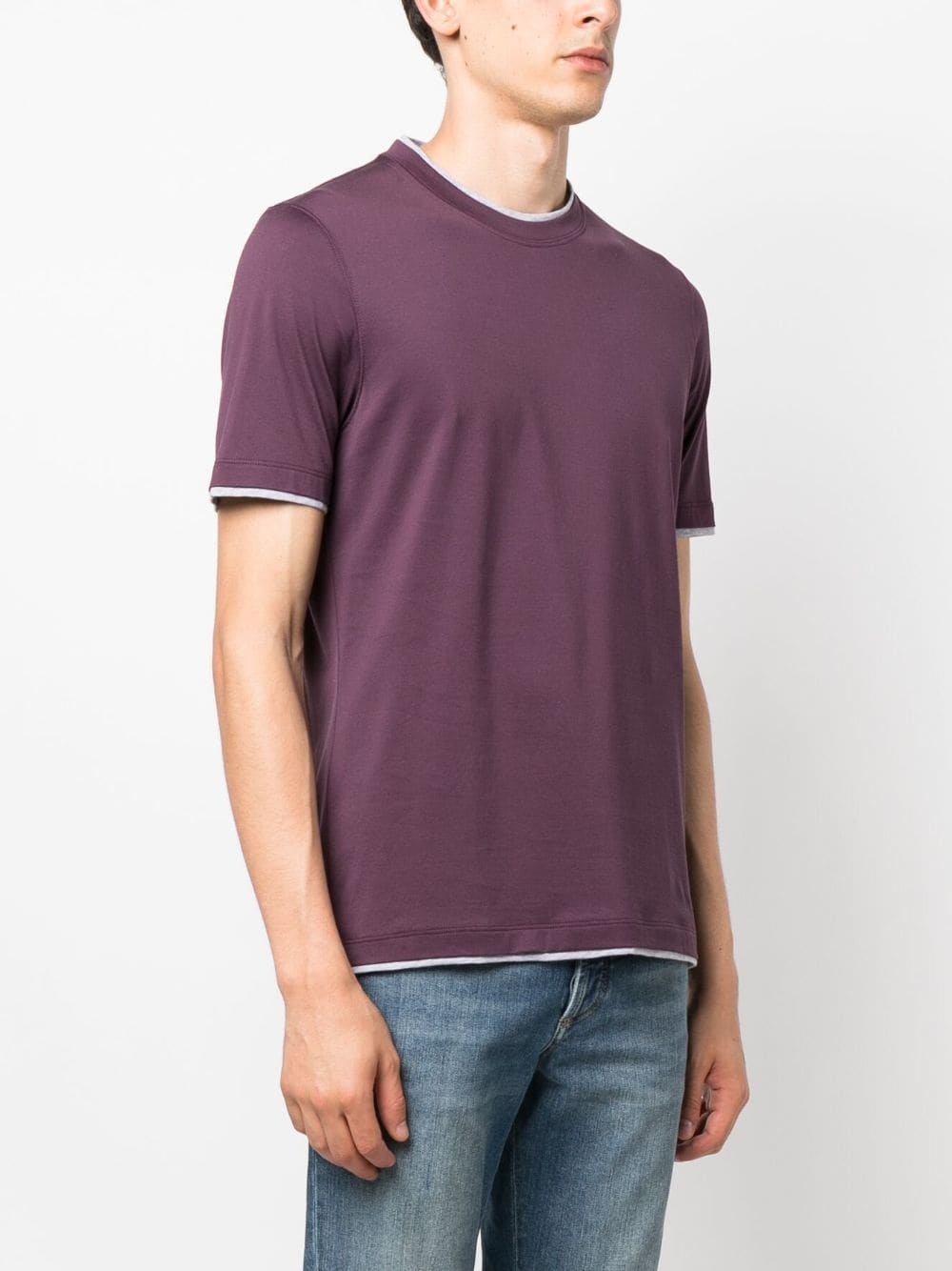 crew-neck cotton T-shirt - 3