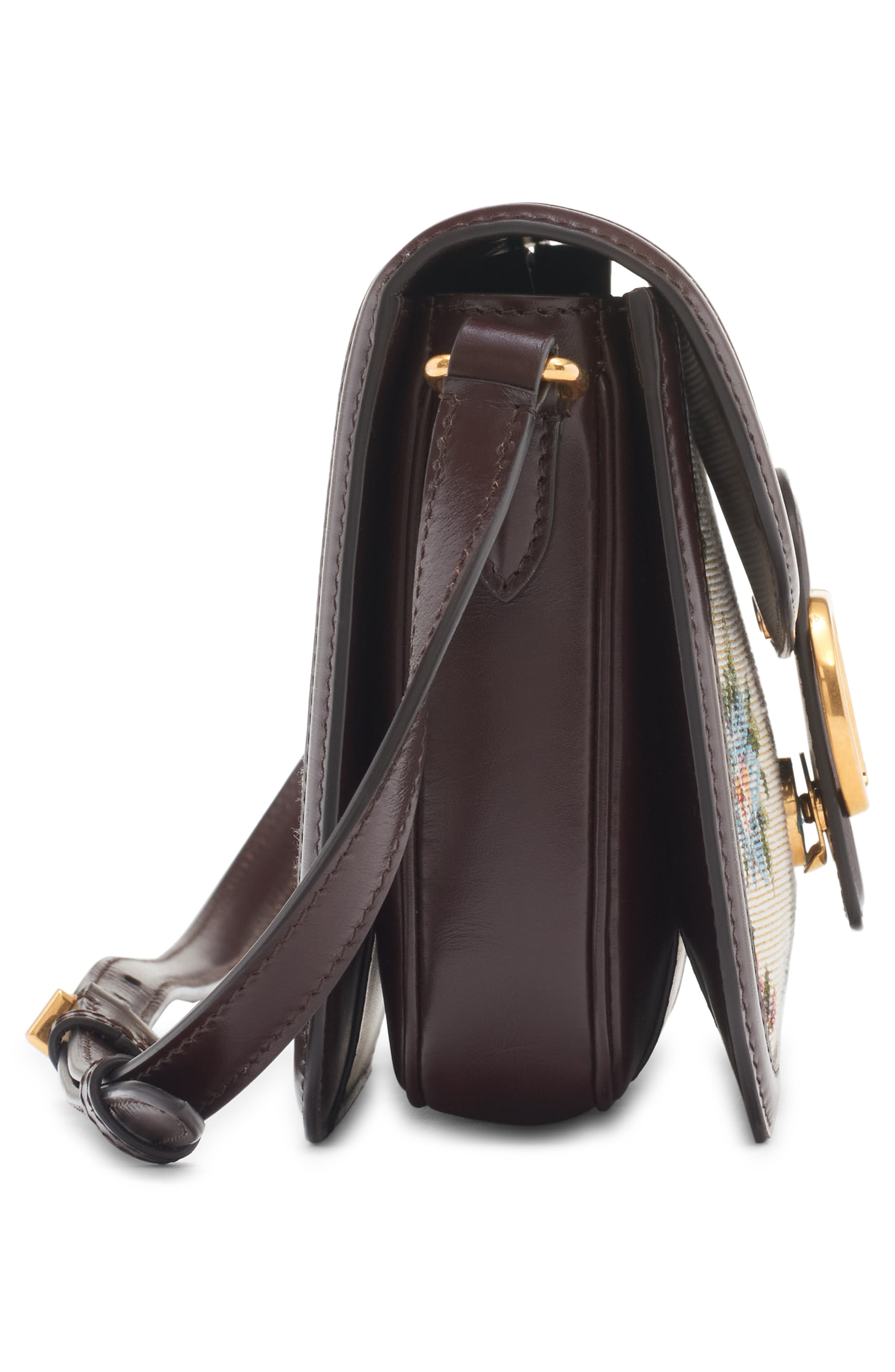 Valentino Garavani 9TO5 Papier Floral Jacquard Shoulder Bag in Multicolor/Oak Brown at Nordstrom - 5