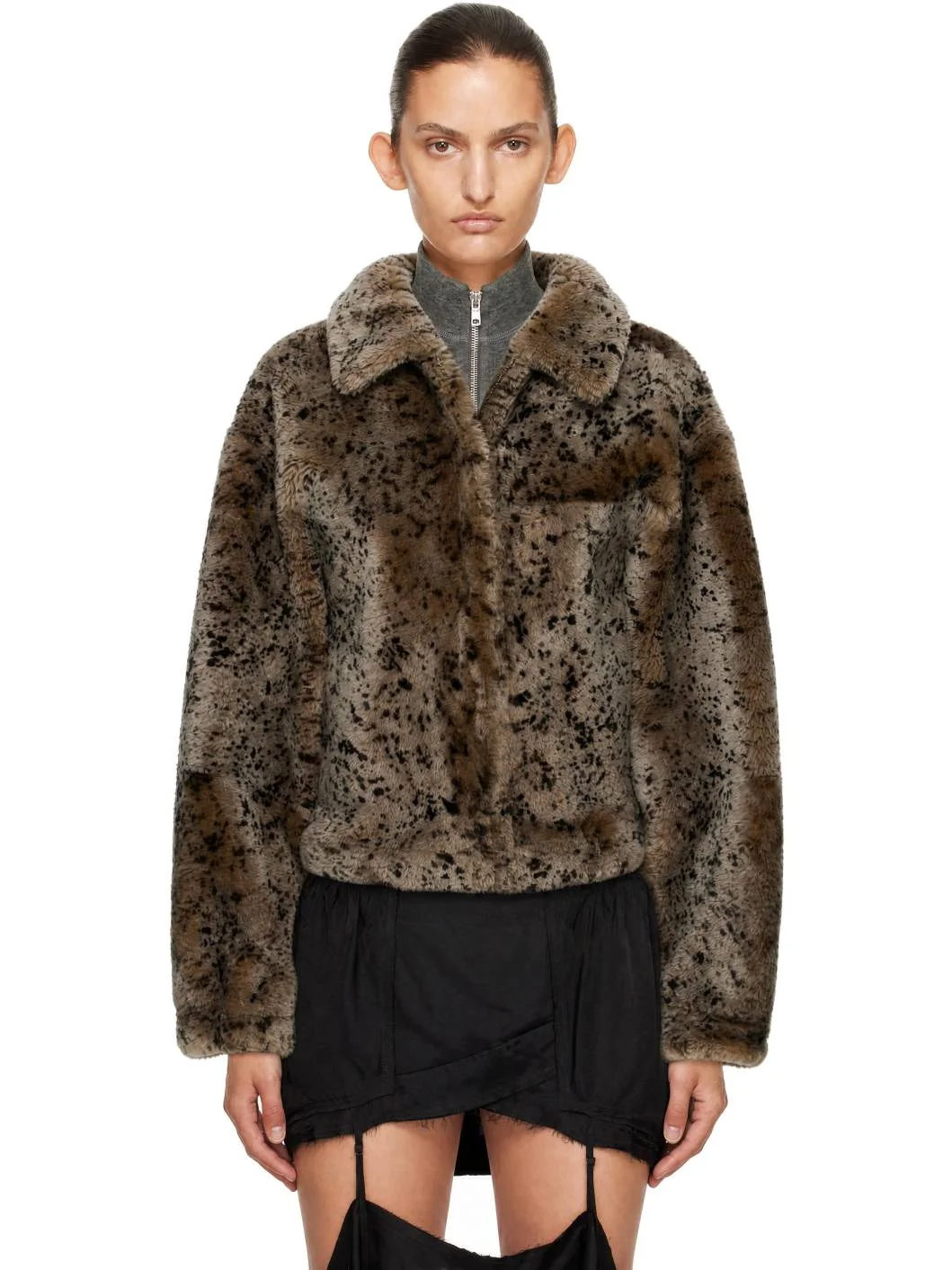 SSENSE Exclusive Beige Ares Reversible Shearling Coat - 1
