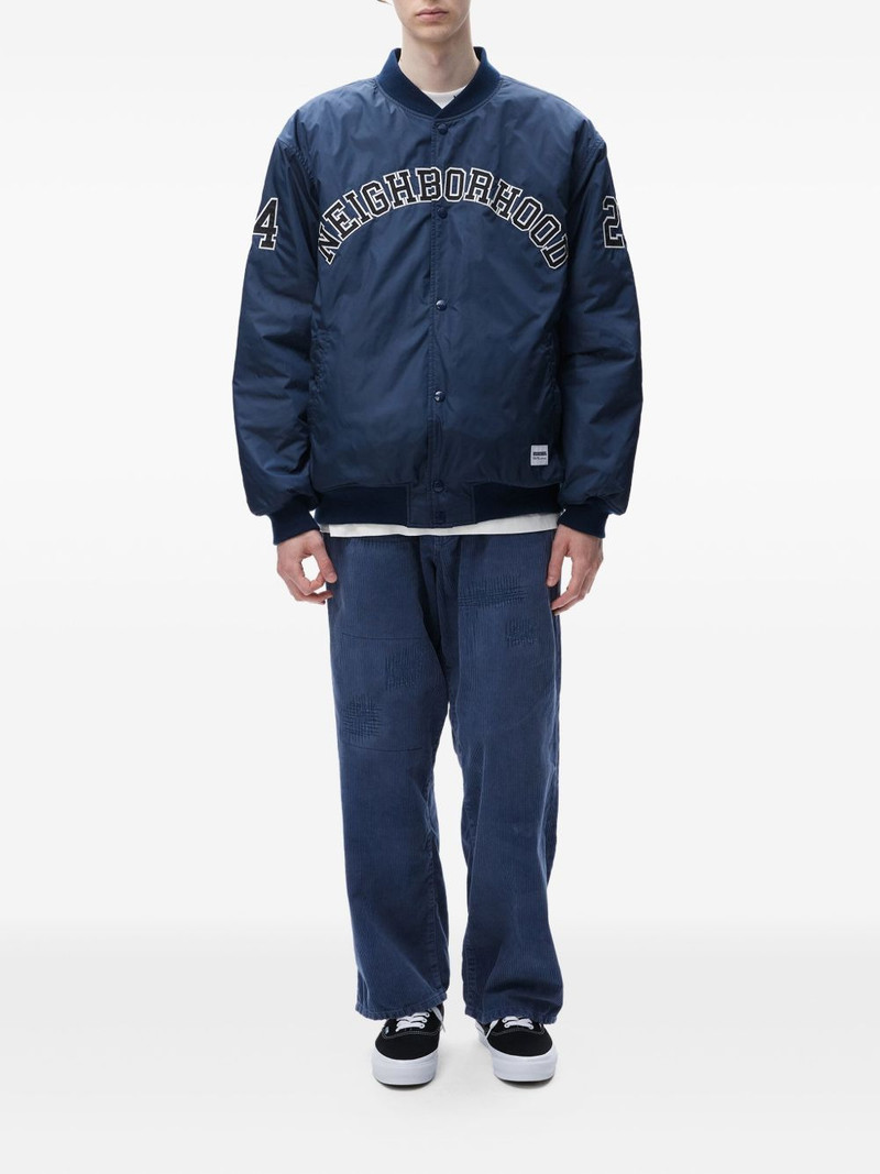 NEIGHBORHOOD varsity-style bomber jacket outlook