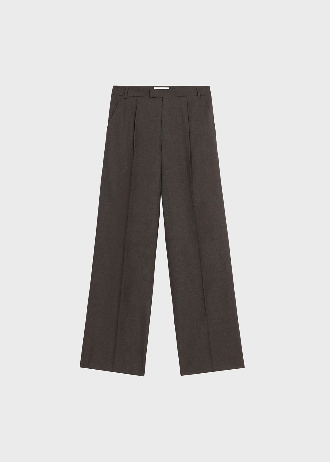 WIDE LEG PANTS IN WOOL. - 1