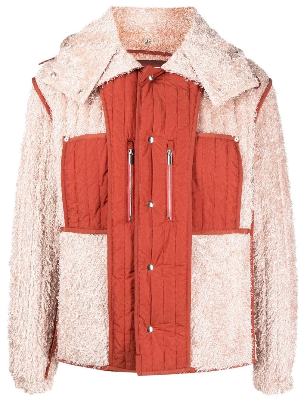 Reversible Fluffy hooded jacket - 1