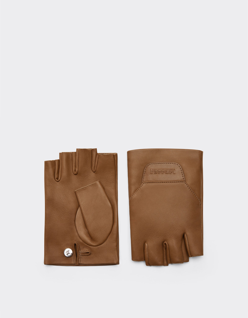 Fingerless nappa gloves 1