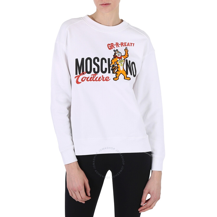 Moschino White X Kelloggs Tony The Tiger Graphic Sweatshirt - 3