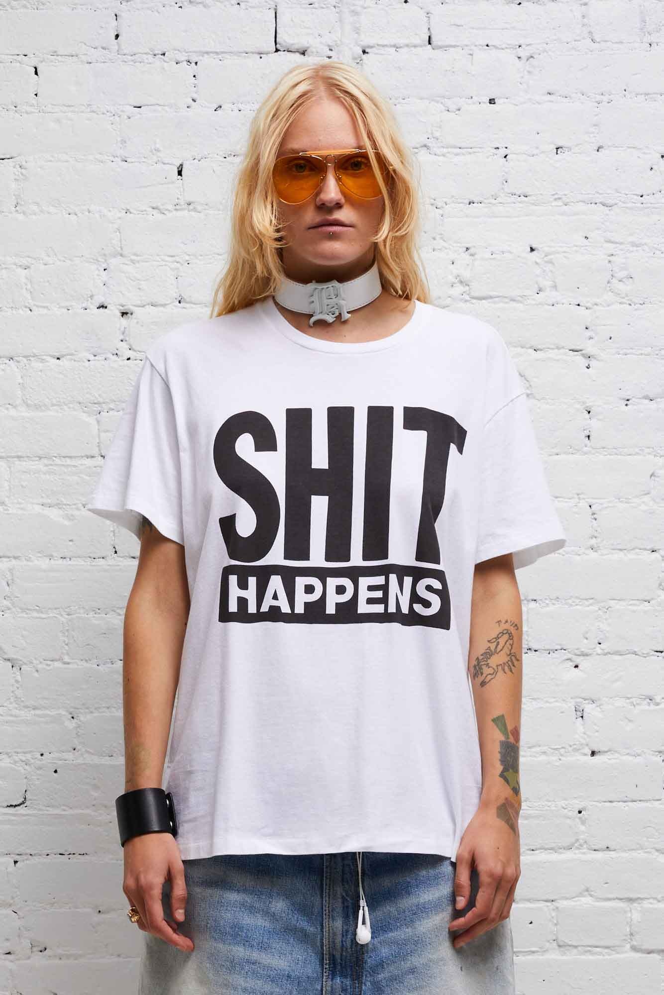 SHIT HAPPENS T - WHITE - 2