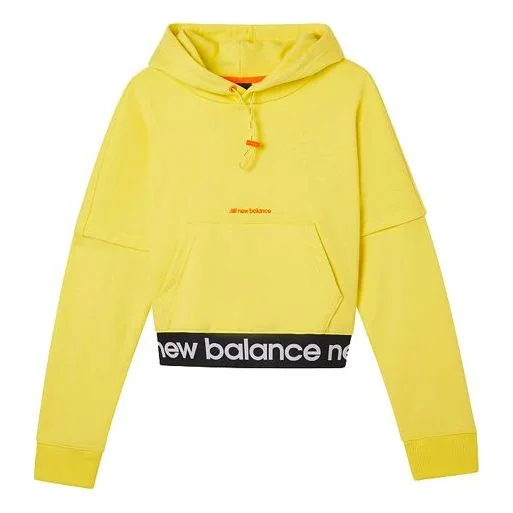 (WMNS) New Balance hooded Casual Yellow AWT03362-YL - 1