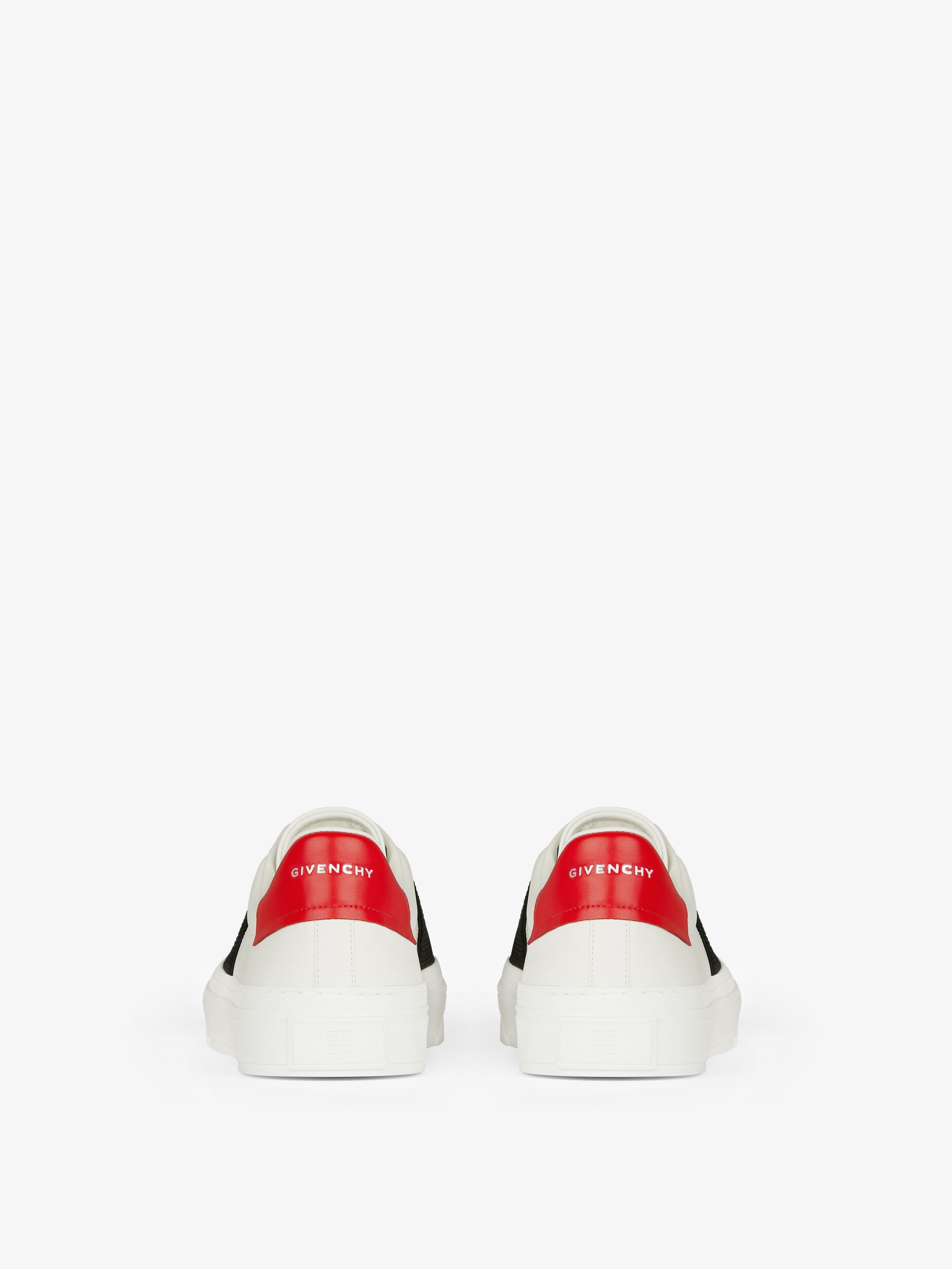 CITY SPORT SNEAKERS IN LEATHER WITH GIVENCHY STRAP - 7
