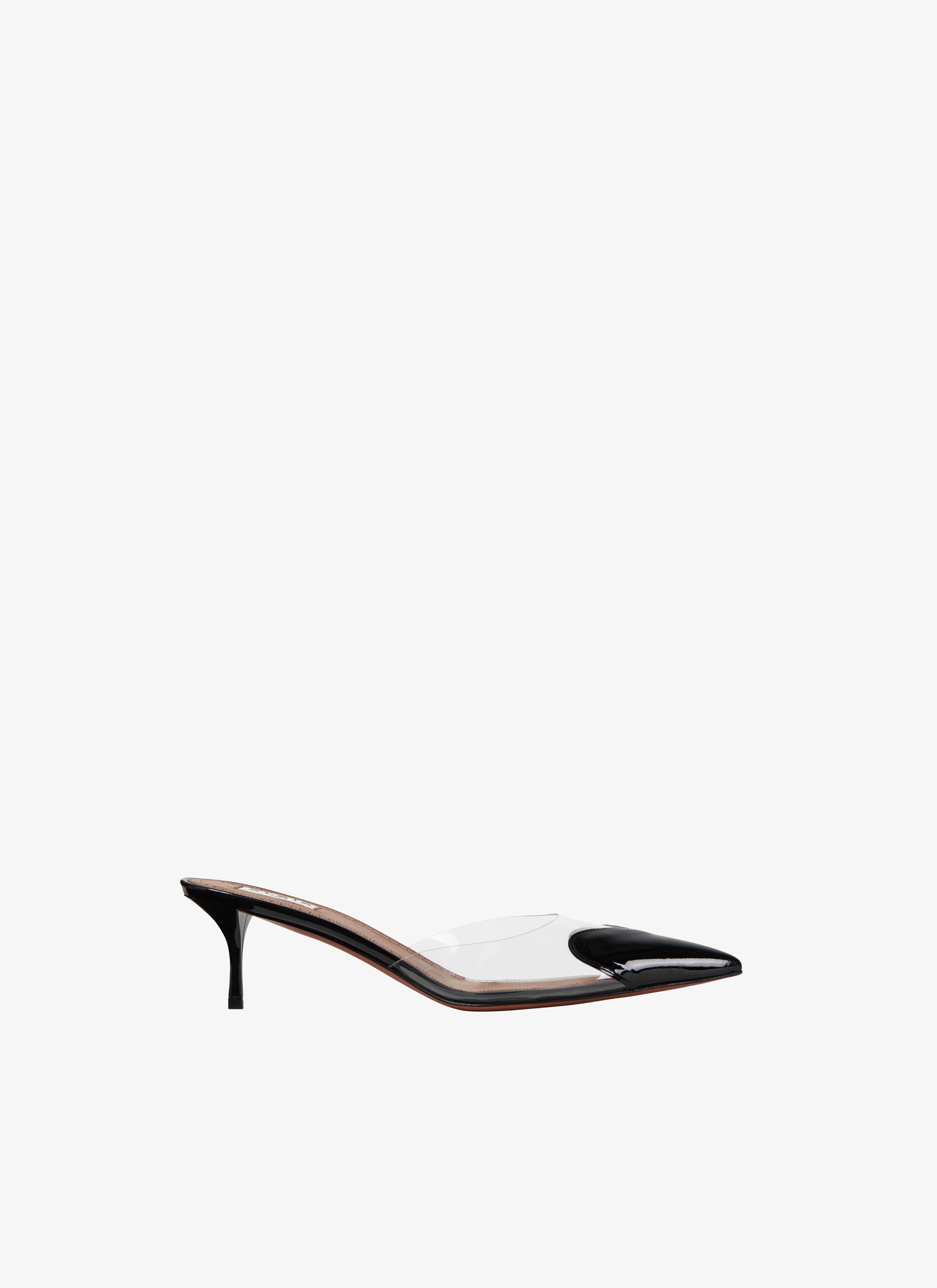 HEART MULES IN PATENT CALFSKIN - 1