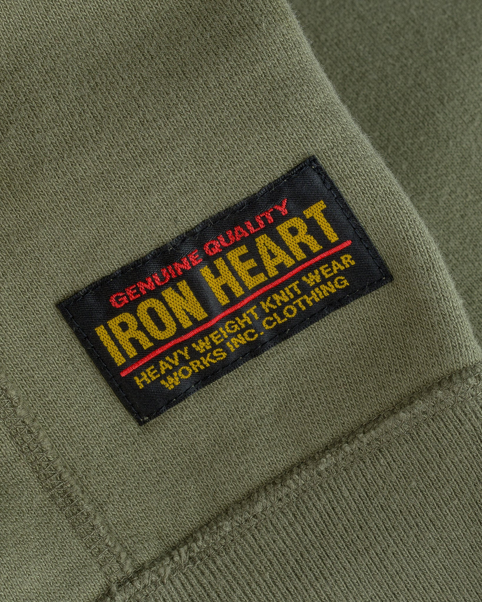 IHSW-11-OLV 14oz Ultra Heavyweight Loopwheel Cotton Zip Up Sweater - Olive Green - 12
