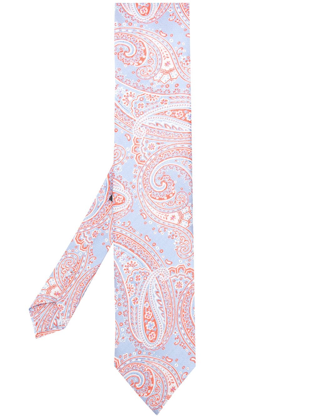 paisley jacquard silk tie - 1