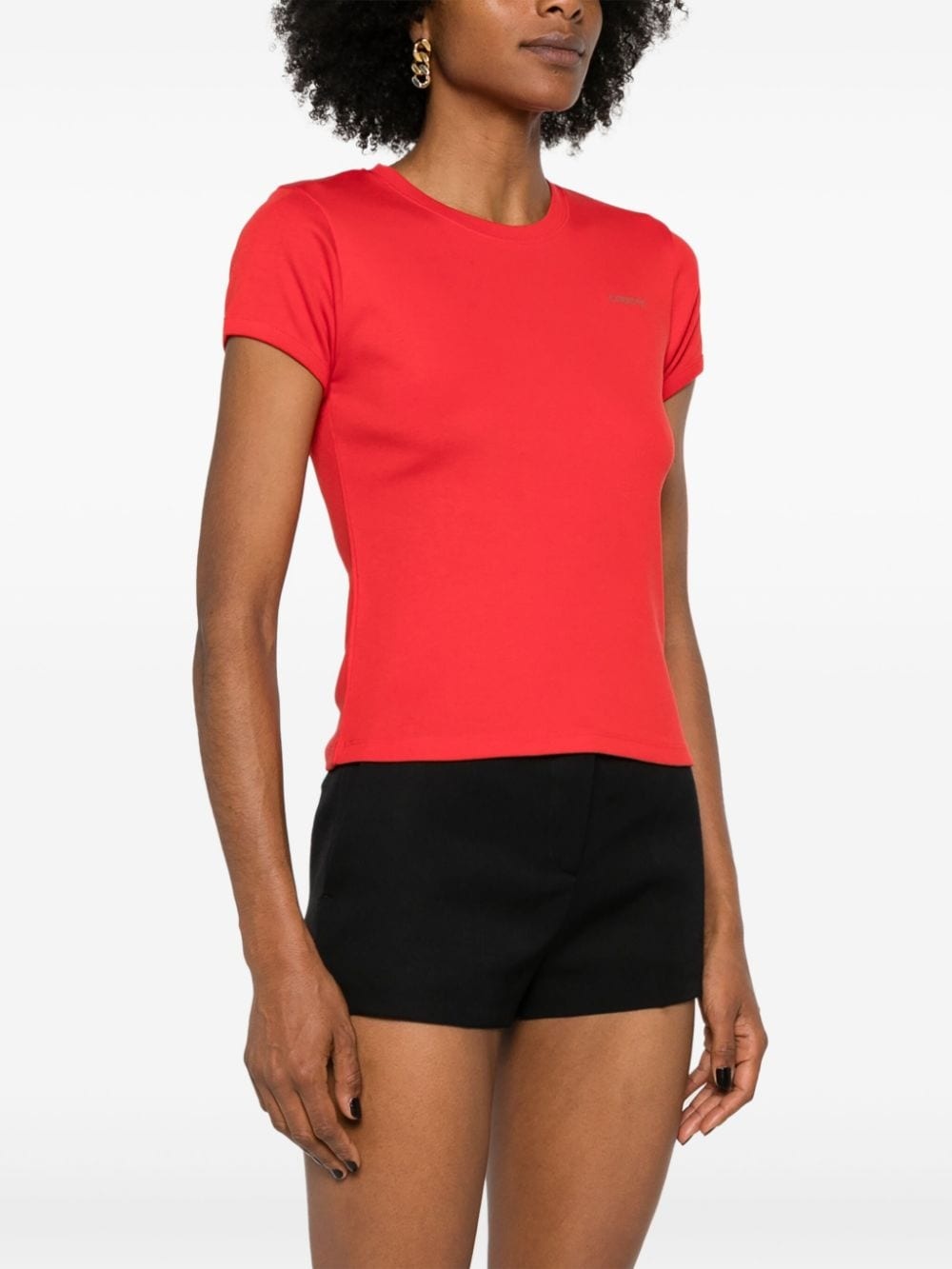 logo-print cotton T-shirt - 3