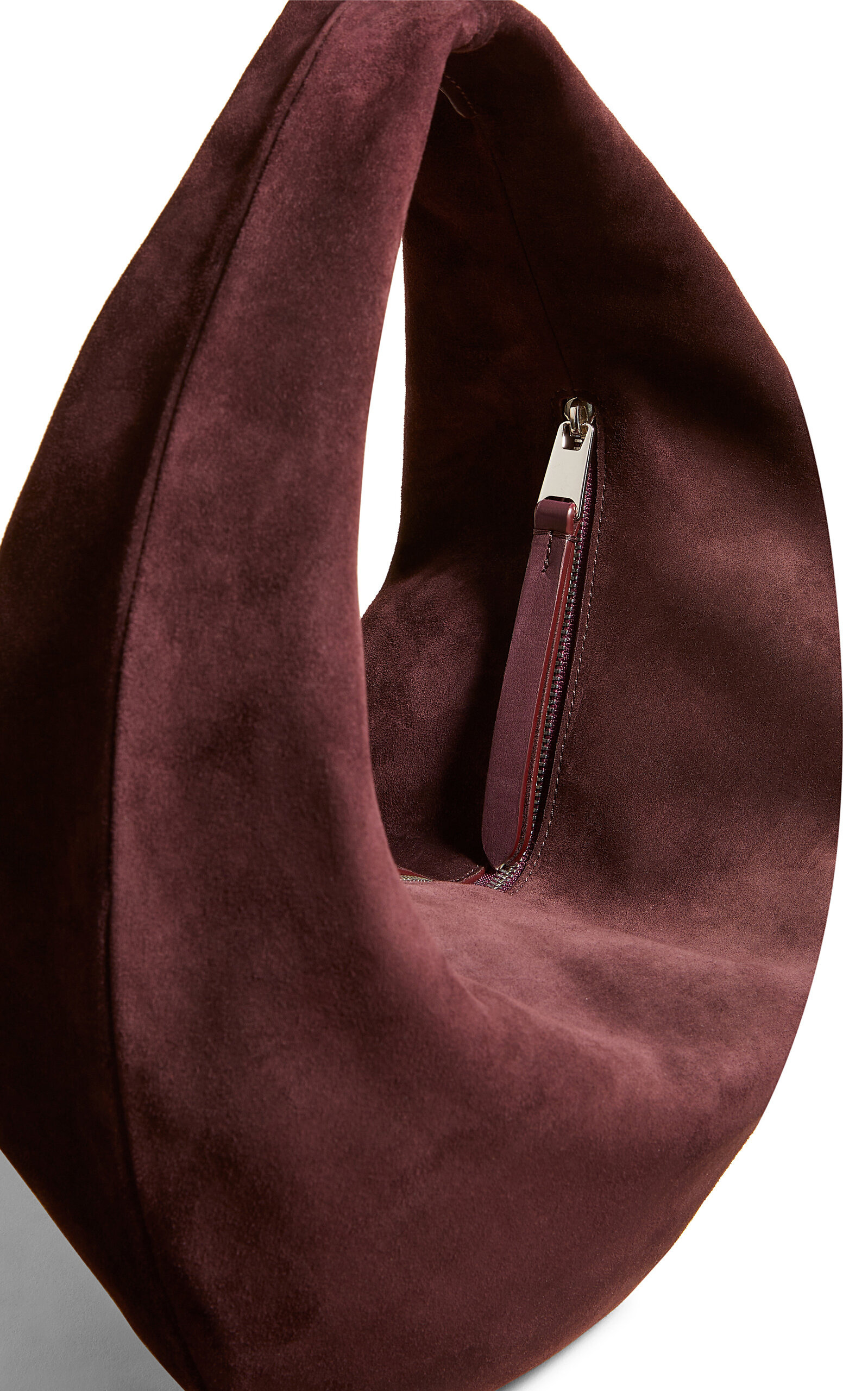 Olivia Medium Suede Hobo Bag purple - 5