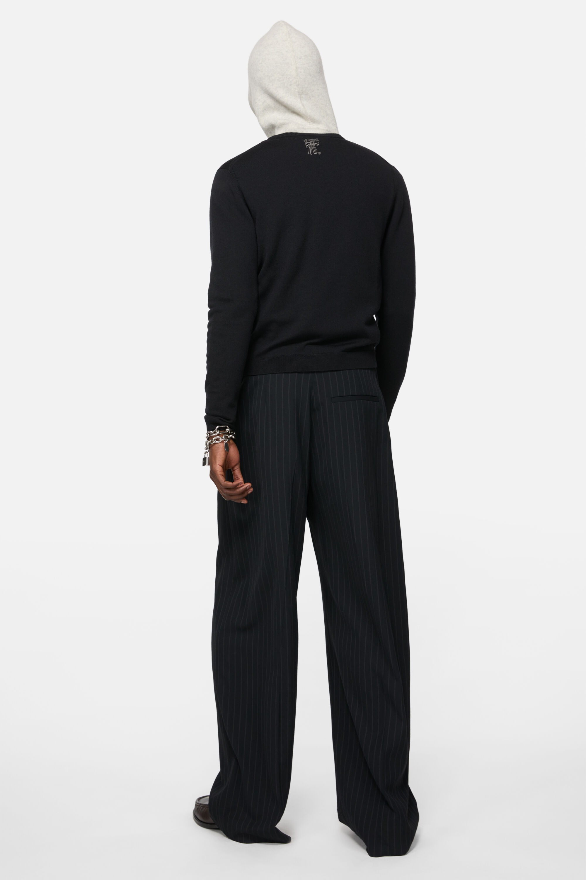 Merino wool jumper - Black - 3